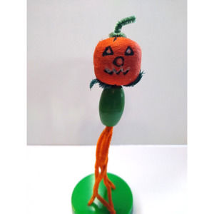 Halloween Goblin Head JOL Squid Like Legs Vintage Decoration Pipe Cleaner Legs